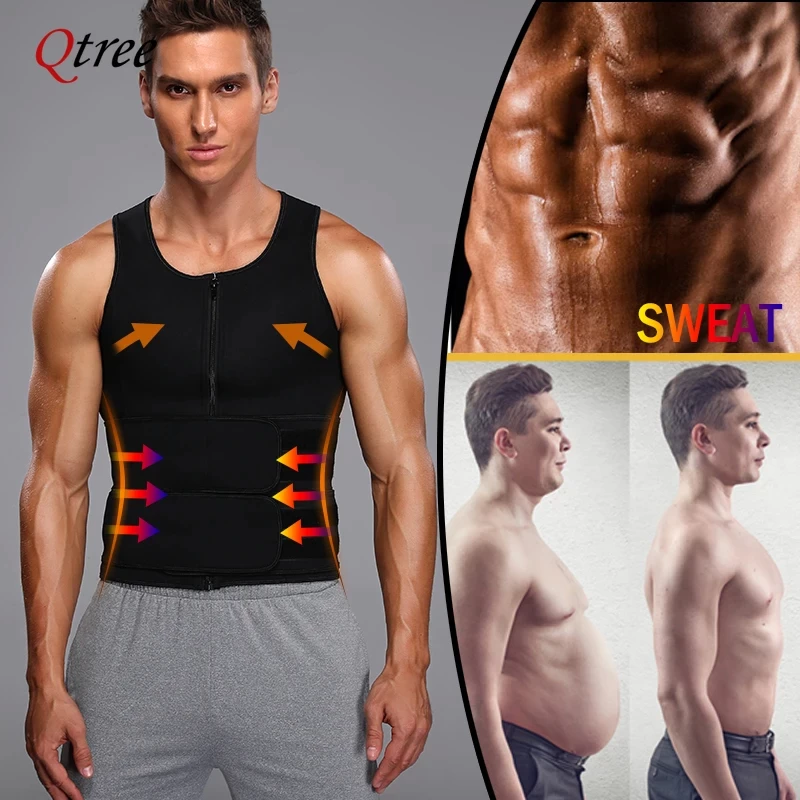 Veste de Sumanquer Sauna pour Homme, Glaçage de Compression, Body Shaper, TUNIControl, Entraîneur de Taille, Minceur, Néoprène Chaud, Thermo Perte de Poids