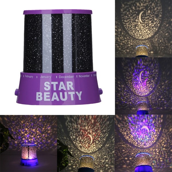 Lampe LED projecteur d'étoiles romantiques, lampe de Table créative, veilleuse pour célébration d'anniversaire, décoration de la maison