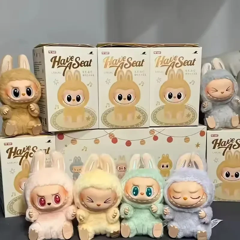Figurine Kawaii Labubu – Série Have A Seat | Boîte Mystère en PVC | Ornement de Collection | Cadeau Mignon pour Enfants & Fans