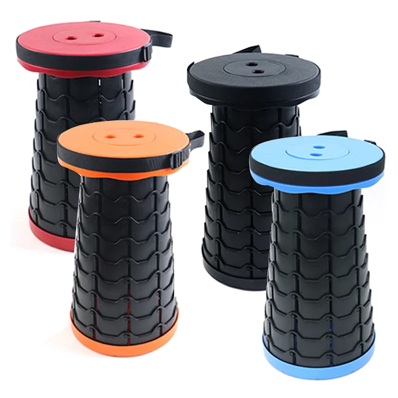 Tabouret télescopique portable pour l'extérieur, chaise pliante, chaise pliante, petite chaise de pêche légère